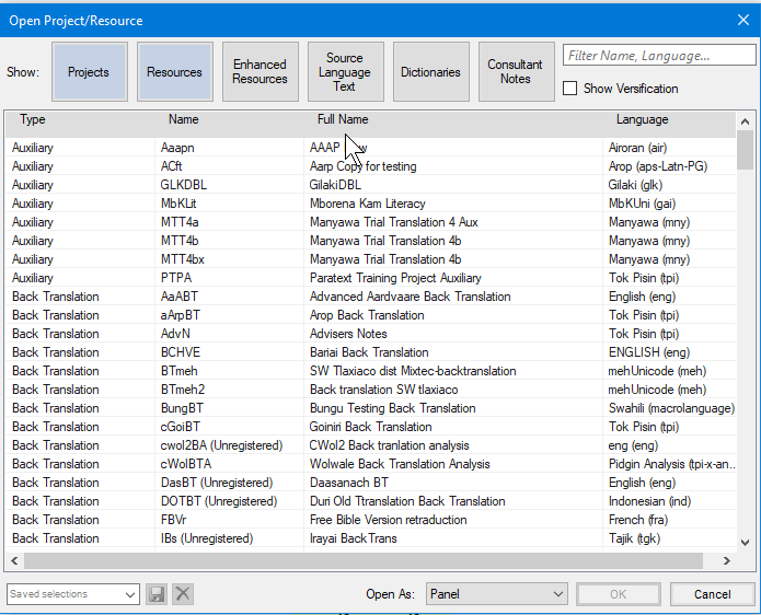 P9 Open Dialog