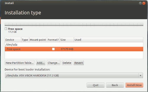 All Windows partitions are set for removal. The disk is now entirely free space