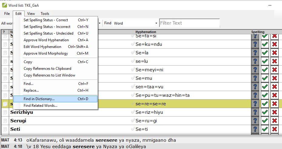 screen shots needed for ParaTExt-FLEx integration Tutorial