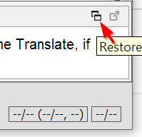 MT Restore Button