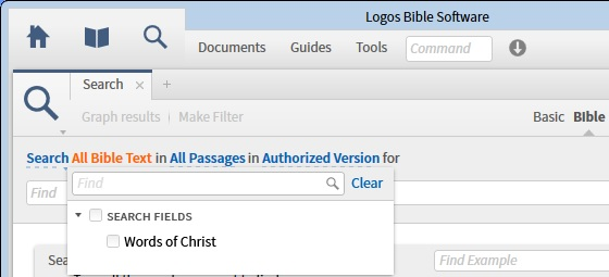 BibleSearch AllBibleText Option