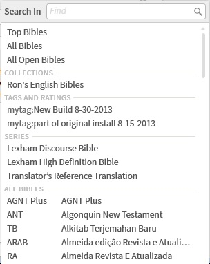 BibleSearch BiblesDropdown