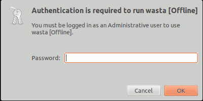 Wasta Offline Authentication Required Password